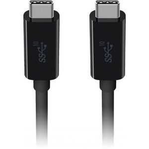 Belkin - 3.3 USB Type C-to-USB Type C Cable - Works with Chromebook - Black